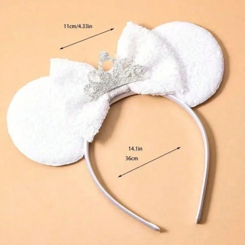 Disney Bride Minnie Mouse headband ears - Picture 2 of 6